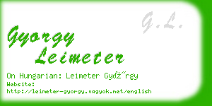 gyorgy leimeter business card